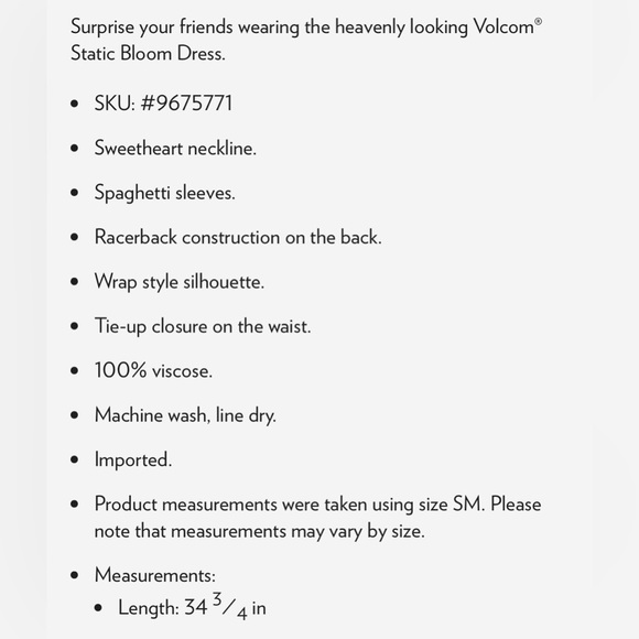 Volcom dress (Updated sizes) - Picture 15 of 15